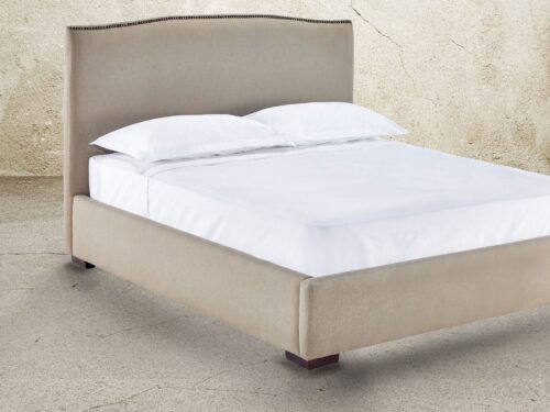 Victoria Curved Upholstered <span class="color">Stone</span>